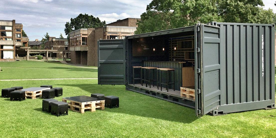 Container voor evenement is breed inzetbaar